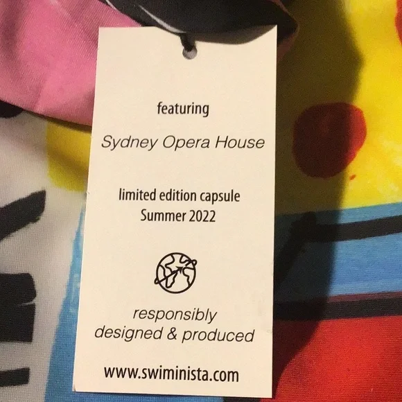 New Swiminista James Peter Henry Limited Ed. Sidney Opera House Swim Shirt SZ XL - Picture 7 of 7
